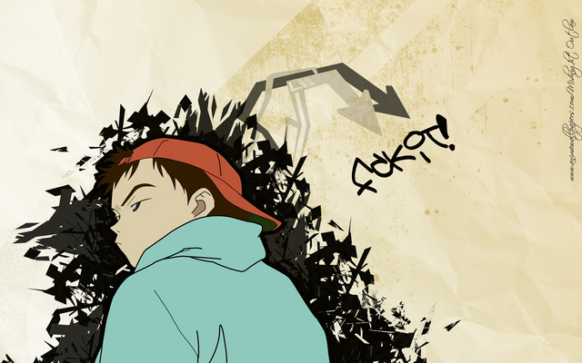 FLCL, red, anime, characters, cooly, black, fooly, light, HD wallpaper |  Peakpx