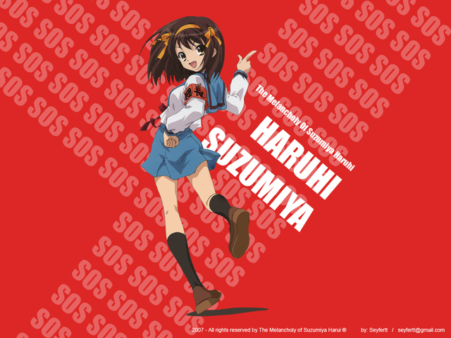 The Melancholy of Haruhi Suzumiya Anime Wallpaper # 1