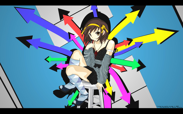 The Melancholy of Haruhi Suzumiya Anime Wallpaper # 39